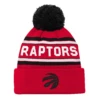 Outerstuff YouthToronto Raptors Red Jacquard Cuffed Knit With Pom