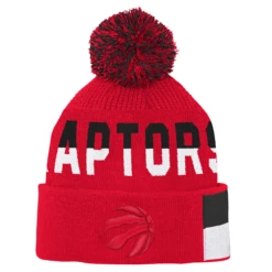 Outerstuff YouthToronto Raptors Red Breakaway Cuffed Knit With Pom