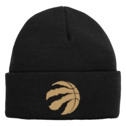 Outerstuff YouthToronto Raptors Cuffed Knit – Black/Gold
