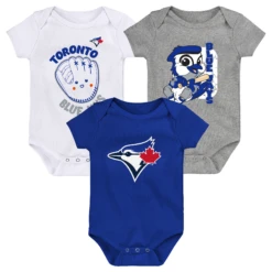 Outerstuff InfantToronto Blue Jays Change Up 3 Piece Creeper Set