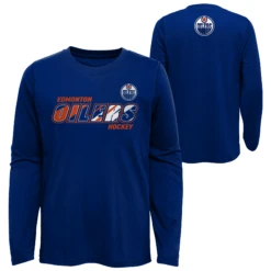 Outerstuff ChildEdmonton Oilers Rink Reimagined Royal Long Sleeve T-Shirt