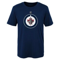 Outerstuff ChildWinnipeg Jets Primary Logo T-Shirt – Navy