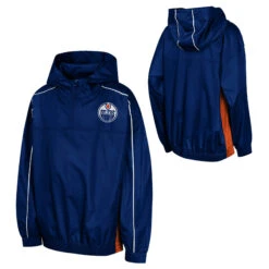 Outerstuff Youth Edmonton Oilers Supremacy 1/4 Zip Hoodie