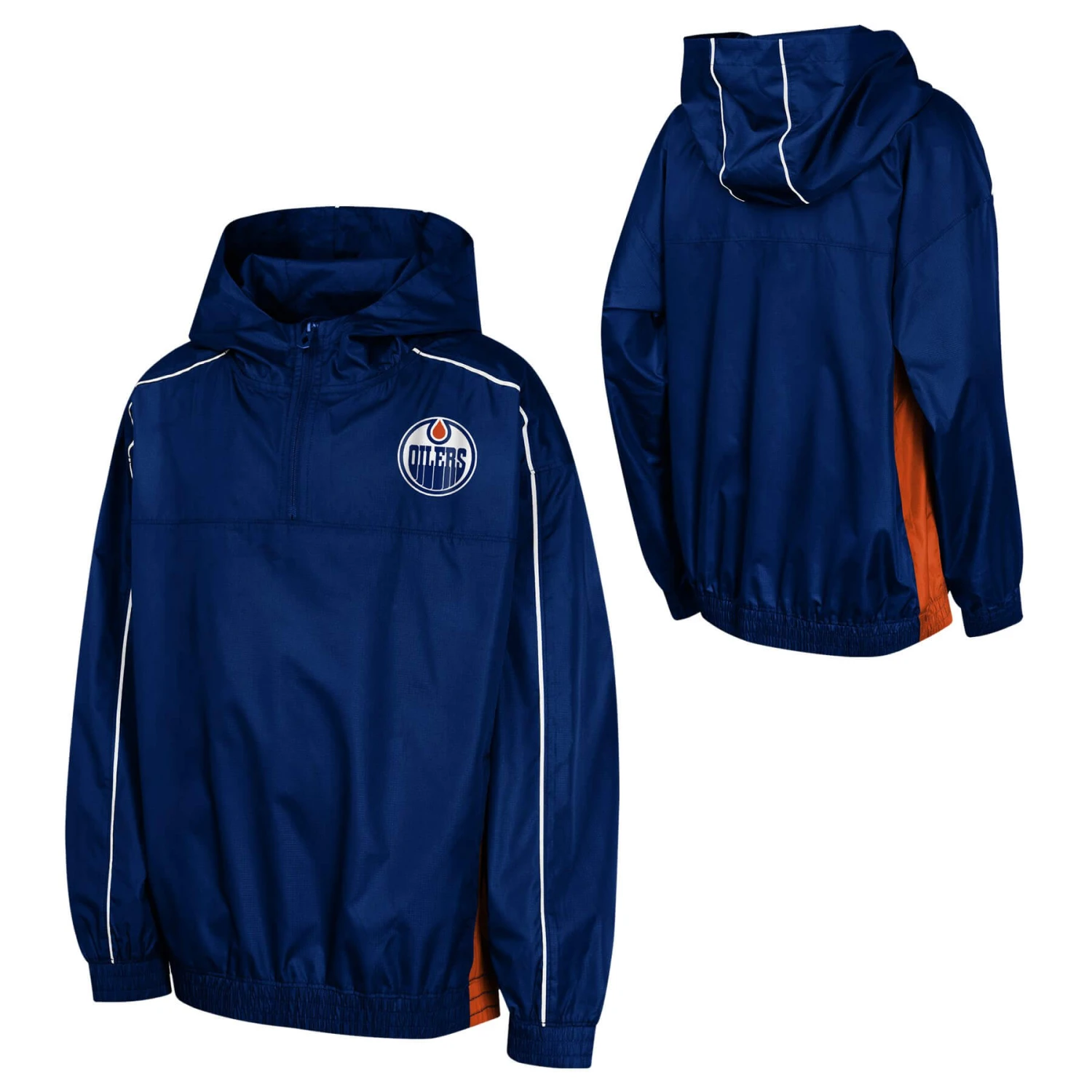 Outerstuff Youth Edmonton Oilers Supremacy 1/4 Zip Hoodie 1 Outerstuff Youth Edmonton Oilers Supremacy 1/4 Zip Hoodie