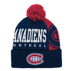Outerstuff YouthMontreal Canadiens Impact Cuffed Knit Beanie With Pom