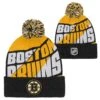 Outerstuff Youth Boston Bruins Propel Cuffed Knit With Pom