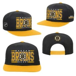 Fanatics Youth Boston Bruins Retro Deadstock Snapback Hat -SportsCloset Clothing K5BOFHEA 000 BRU BRUINS ST