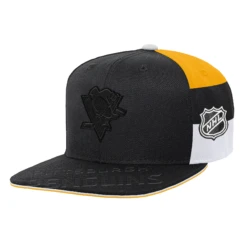 Outerstuff YouthPittsburgh Penguins Face Off Adjustable Hat – Black