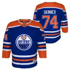 Outerstuff Youth Edmonton Oilers Stuart Skinner Home Royal Blue Replica Jersey -SportsCloset Clothing K5BSHCAA 001 OILSK SKINNER OILERS ST