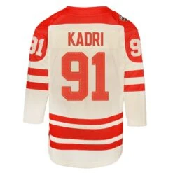 Outerstuff YouthCalgary Flames Nazem Kadri 2023 Heritage Classic CreamReplica Jersey