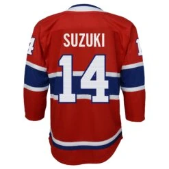 Outerstuff ChildMontreal Canadiens Nick Suzuki Home RedReplica Jersey