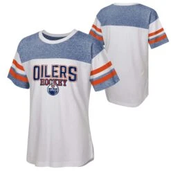 Outerstuff Girls Youth Edmonton Oilers Winning Act T-Shirt