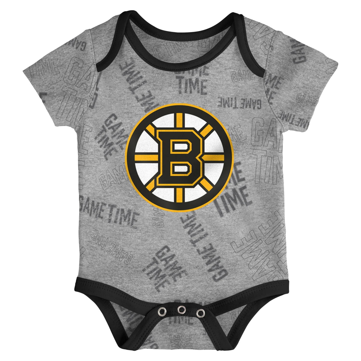 Outerstuff InfantBoston Bruins Game Time 3 Piece Creeper Set 2 Outerstuff InfantBoston Bruins Game Time 3 Piece Creeper Set - Image 2