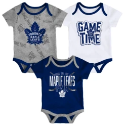 Outerstuff InfantToronto Maple Leafs Game Time 3 Piece Creeper Set