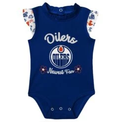 Outerstuff Infant Edmonton Oilers Happy Hearts 2 Piece Creeper Set -SportsCloset Clothing K5I1FG5W 000 OIL OILERS A1