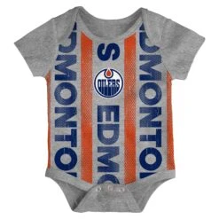 Outerstuff Infant Edmonton Oilers Loyal Buddies 3 Piece Creeper Set -SportsCloset Clothing K5I1SDKA 000 OIL OILERS A3 1