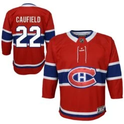 Outerstuff ChildMontreal Canadiens Cole Caufield Home RedReplica Jersey -SportsCloset Clothing K5IIHCAA 000 CNDCC CAUFIELD CANADIENS ST