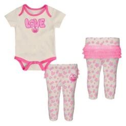 Girls Newborn Edmonton Oilers All The Love 2 Piece Set