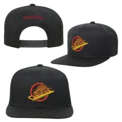 Outerstuff Youth Vancouver Canucks Mitchell & Ness Team Ground Snapback Hat -SportsCloset Clothing N5BOBC6J 001 CNK CANUCKS ST