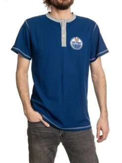 Men’sEdmonton Oilers Calhoun Waffle Henley T-shirt