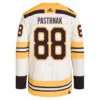 Fanatics Men’s David Pastrnak Boston Bruins Adidas Primegreen Centennial Alternate Cream Authentic Jersey With ON ICE Cresting