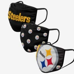 AdultPittsburgh Steelers 3 Pack Face Cover