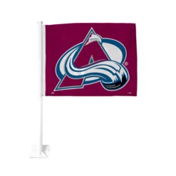 Colorado Avalanche Double Sided Burgundy Car Flag