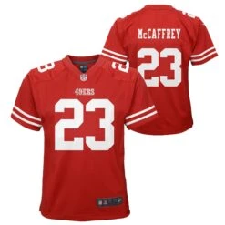 NEW ERA Youth Christian McCaffrey San Francisco 49ers Nike Game Jersey – Red
