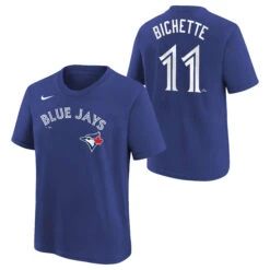 Outerstuff YouthToronto Blue Jays Bo Bichette Name & Number T-Shirt – Royal