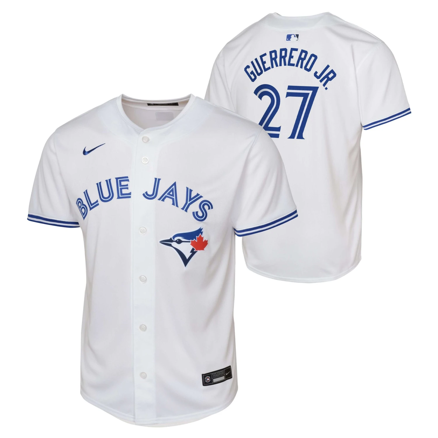 YouthToronto Blue Jays Vladimir Guerrero Jr. Nike White Home Limited Jersey 3 YouthToronto Blue Jays Vladimir Guerrero Jr. Nike White Home Limited Jersey - Image 3