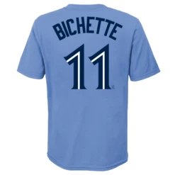 Outerstuff YouthToronto Blue Jays Bo Bichette Name & Number Powder Blue – T-Shirt