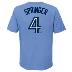 Outerstuff YouthToronto Blue Jays George Springer Name & Number Powder Blue – T-Shirt