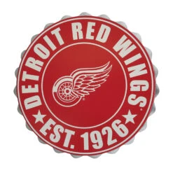 Detroit Red Wings Bottle Cap Wall Sign