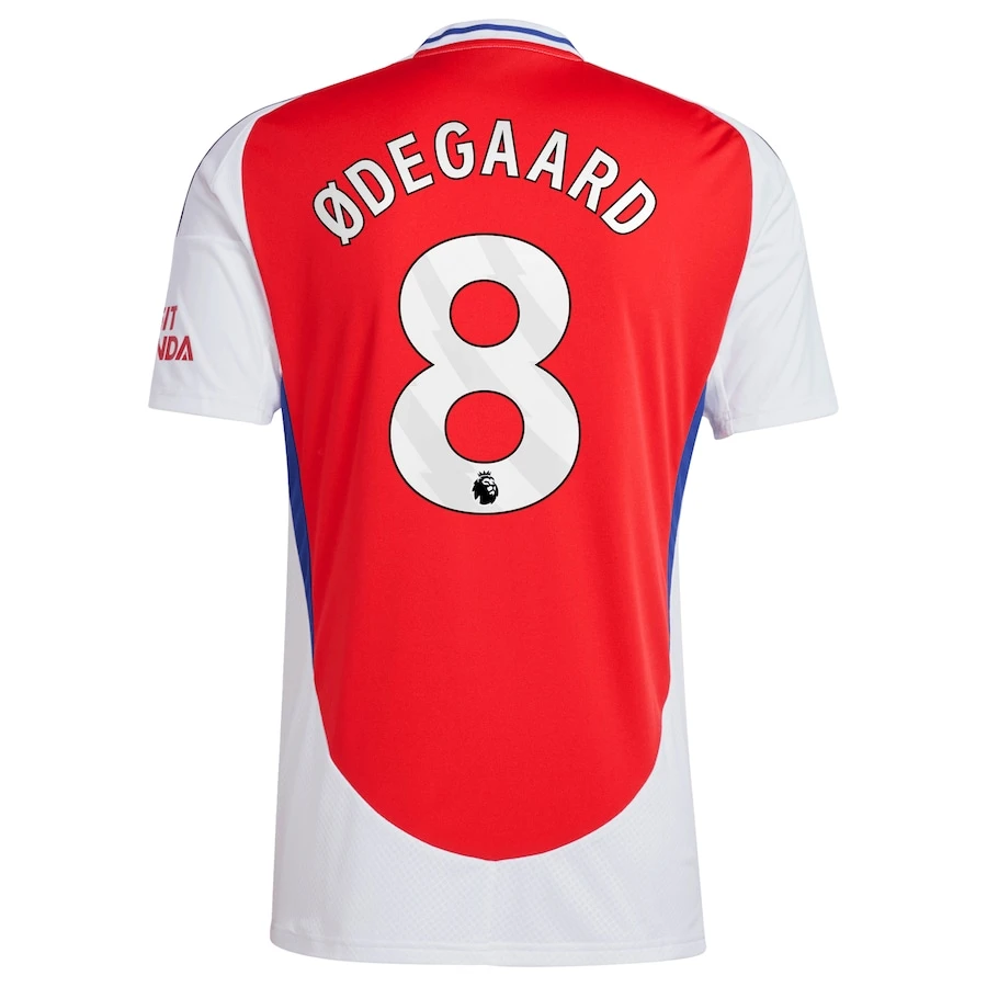Men’s Martin Ødegaard Arsenal Adidas 24/25 Home Replica Jersey – Red 2 Men’s Martin Ødegaard Arsenal Adidas 24/25 Home Replica Jersey – Red - Image 2