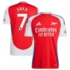 Men’s Bukayo Saka Arsenal Adidas 24/25 Home Replica Jersey – Red