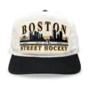 '47 BRAND Celly Hockey Boston Street Hockey Snapback Hat – Cream/Black