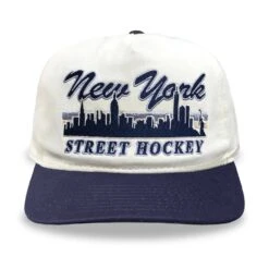 Celly Hockey New York Street Hockey Snapback Hat – Cream/Navy
