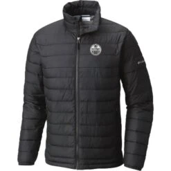 Men’s Edmonton Oilers Columbia Powder Lite Jacket – Black
