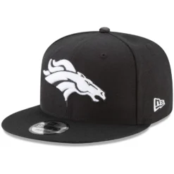 Denver Broncos New Era Basic 9FIFTY Black/White Snapback Hat