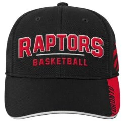 Outerstuff YouthToronto Raptors Black Essentials Locker Room Structured Flex Fit Hat