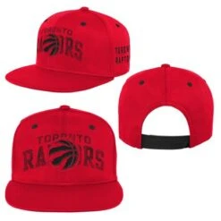 Outerstuff YouthToronto Raptors Collegiate Arch Snapback Hat – Red -SportsCloset Clothing image 6