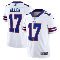 Men’s Buffalo Bills Josh Allen Nike White Vapor Limited Player Jersey