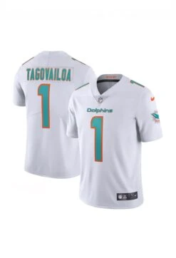 Men’s Miami Dolphins Tua Tagovailoa Nike White Vapor Limited Player Jersey