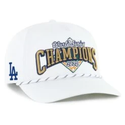 '47 BRAND Los Angeles Dodgers ’47 Brand 2024 World Series Champions Hitch Adjustable Hat – White