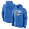 Men’s Detroit Lions Fanatics Geometric Chrome Pullover Hoodie – Blue
