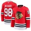 Connor Bedard Chicago Blackhawks Fanatics Home Premium Player Jersey – Red
