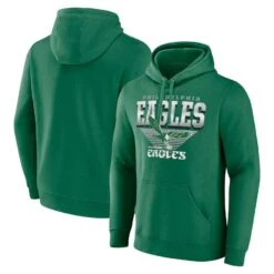Men’s Philadelphia Eagles Fanatics Geometric Chrome Pullover Hoodie – Kelly Green