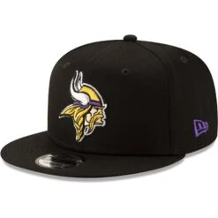 Minnesota Vikings New Era Basic 9FIFTY Adjustable Snapback Hat – Black