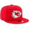 Kansas City Chiefs New Era Team Basic 59FIFTY Fitted Hat – Red