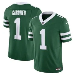 Men’s New York Jets Ahmad Sauce Gardner Alternate Nike Vapor F.U.S.E. Limited Jersey – Green